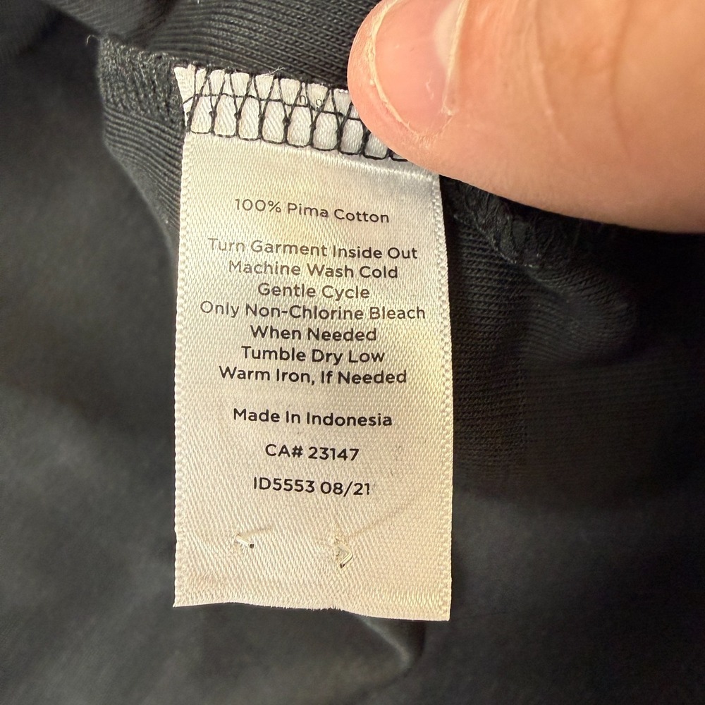 Talbots Tee Shirt Womens 3X‎ Plus Black Short Sleeve Pima Cotton T-Shirt Minimal - Picture 6 of 8